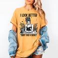 Smutty Spicy Book Smut Reader I Look Better Bent Over A Book Women's Comfort Colors T-Shirt Mustard