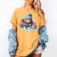Snowman Reading Books Lovers Librarian Bookworm Christmas Women's Comfort Colors T-Shirt Mustard Snowman Reading Books Lovers Librarian Bookworm Christmas Women's Comfort Colors T-Shirt Mustard