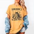 Somebody's Smut Reading Wife Smutty Book Lovers Women's Comfort Colors T-Shirt Mustard