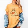 I Stay Home I Read Books I Pet My Cat I Regret Nothing Women Women's Comfort Colors T-Shirt Mustard