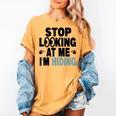 Stop Looking At Me I’m Hiding Sarcastic Introvert Joke Women's Comfort Colors T-Shirt Mustard