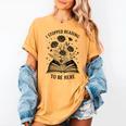 I Stopped Reading To Be Here Introvert Book Lover Bookworm Women's Comfort Colors T-Shirt Mustard I Stopped Reading To Be Here Introvert Book Lover Bookworm Women's Comfort Colors T-Shirt Mustard