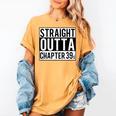 Straight Outta Chapter 39 Cute Book Lover Reader Women's Comfort Colors T-Shirt Mustard
