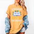 Straight Outta The Library Book Lover Men Women Premium Tri-Blend Women's Comfort Colors T-Shirt Mustard