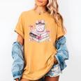 Teacher Valentine's Day All Booked For Valentines Reading Women's Comfort Colors T-Shirt Mustard Teacher Valentine's Day All Booked For Valentines Reading Women's Comfort Colors T-Shirt Mustard
