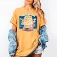 Tired Moms Book Club Coffee Chaos And Chapters Graphic Women's Comfort Colors T-Shirt Mustard Tired Moms Book Club Coffee Chaos And Chapters Graphic Women's Comfort Colors T-Shirt Mustard