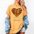 History Education Is Freedom Books Black History Heart Women's Comfort Colors T-Shirt Mustard