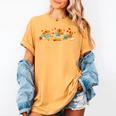 Turkey Reading Books Fall Thanksgiving Teacher Book Lovers Women's Comfort Colors T-Shirt Mustard Turkey Reading Books Fall Thanksgiving Teacher Book Lovers Women's Comfort Colors T-Shirt Mustard
