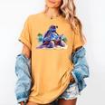 Turtle Wearing Sunglasses Reading A Book On The Beach Summer Women's Comfort Colors T-Shirt Mustard