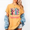 Valentine All Booked For Valentine Book Lovers Teacher Kid Women's Comfort Colors T-Shirt Mustard