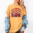 Valentines All Booked For Valentine Book Lover Teacher Women's Comfort Colors T-Shirt Mustard