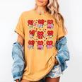 Valentines Day Librarian Heart Reading Book Women Men Kids Women's Comfort Colors T-Shirt Mustard Valentines Day Librarian Heart Reading Book Women Men Kids Women's Comfort Colors T-Shirt Mustard