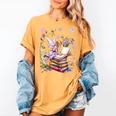 Watercolor Butterfly Fairy Read Book Library Fantasy Novel Women's Comfort Colors T-Shirt Mustard