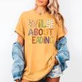 Wild About Reading Book Animal Children's Book Lover Teacher Women's Comfort Colors T-Shirt Mustard Wild About Reading Book Animal Children's Book Lover Teacher Women's Comfort Colors T-Shirt Mustard