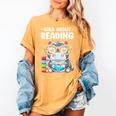 Wild About Reading Book Lover Hippo Women's Comfort Colors T-Shirt Mustard Wild About Reading Book Lover Hippo Women's Comfort Colors T-Shirt Mustard