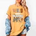 Wild About Reading Book Reader Book Nerd Book Reading Lover Premium Tri-Blend Women's Comfort Colors T-Shirt Mustard