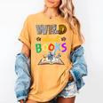 Wild About Reading Books Reader Bookworm Animals Book Lover Women's Comfort Colors T-Shirt Mustard