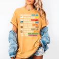 I Will Read Books On A Boat & Everywhere Reading Kids Book Women's Comfort Colors T-Shirt Mustard