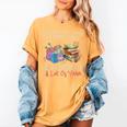 A Woman Cannot Survive On Books Alone She Needs Yarn Crochet Premium Tri-Blend Women's Comfort Colors T-Shirt Mustard A Woman Cannot Survive On Books Alone She Needs Yarn Crochet Premium Tri-Blend Women's Comfort Colors T-Shirt Mustard