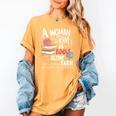 A Woman Cannot Survive On Books Alone She Also Needs Yarn Premium Women's Comfort Colors T-Shirt Mustard A Woman Cannot Survive On Books Alone She Also Needs Yarn Premium Women's Comfort Colors T-Shirt Mustard