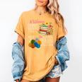 A Woman Cannot Survive On Books Alone She Also Needs Yarn Women's Comfort Colors T-Shirt Mustard A Woman Cannot Survive On Books Alone She Also Needs Yarn Women's Comfort Colors T-Shirt Mustard