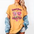 Women's Book Lover Read Your Heart Out Teacher Kids Valentines Women's Comfort Colors T-Shirt Mustard