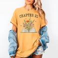 Women's Chapter 21 Book Lovers & Readers 21st Birthday Wildflowers Women's Comfort Colors T-Shirt Mustard Women's Chapter 21 Book Lovers & Readers 21st Birthday Wildflowers Women's Comfort Colors T-Shirt Mustard