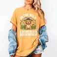 Women's Wild About Reading Book Reader Lion Zoo Animals Kids Women's Comfort Colors T-Shirt Mustard Women's Wild About Reading Book Reader Lion Zoo Animals Kids Women's Comfort Colors T-Shirt Mustard