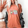 100 Days Of Coffee And Chaos Coquette Bow Book Apple Women's Comfort Colors T-Shirt Yam 100 Days Of Coffee And Chaos Coquette Bow Book Apple Women's Comfort Colors T-Shirt Yam