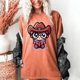 Adorable Book Lover Cowboy With Reading Glasses Cute Women's Comfort Colors T-Shirt Yam Adorable Book Lover Cowboy With Reading Glasses Cute Women's Comfort Colors T-Shirt Yam
