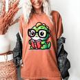 Adorable Book Lover Iguana With Reading Glasses Cute Women's Comfort Colors T-Shirt Yam