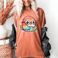Adorable Book Lover Parrot With Reading Glasses Cute Women's Comfort Colors T-Shirt Yam Adorable Book Lover Parrot With Reading Glasses Cute Women's Comfort Colors T-Shirt Yam