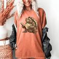 Alligator Snapping Turtle Reading A Book Women's Comfort Colors T-Shirt Yam