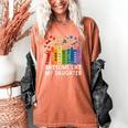 Awesome Like My Daughter Books Floral Proud Mom Women Women's Comfort Colors T-Shirt Yam