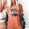 Barely Tolerable Shirt Floral Book Lover Quote Bookish Women's Comfort Colors T-Shirt Yam Barely Tolerable Shirt Floral Book Lover Quote Bookish Women's Comfort Colors T-Shirt Yam