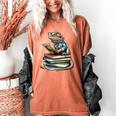 Bearded Dragon Reading Books Matching Bookworm Librarian Women's Comfort Colors T-Shirt Yam