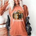 Boo-Kmarked Fall Pumpkin Books Halloween Teacher Teaching Women's Comfort Colors T-Shirt Yam Boo-Kmarked Fall Pumpkin Books Halloween Teacher Teaching Women's Comfort Colors T-Shirt Yam