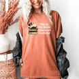 This Is My Book Character Costume Cat Men Women Kids Reading Women's Comfort Colors T-Shirt Yam