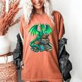 Book Dragon Reading Fantasy Women's Comfort Colors T-Shirt Yam Book Dragon Reading Fantasy Women's Comfort Colors T-Shirt Yam