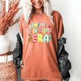 In My Book Keeper Era Librarian School Women's Comfort Colors T-Shirt Yam