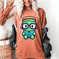 Book Lover Frankenstein's Monster With Reading Glasses Women's Comfort Colors T-Shirt Yam