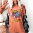 Book Lover Kids And Adults Reading Is a Blast Rocket Ship Women's Comfort Colors T-Shirt Yam Book Lover Kids And Adults Reading Is a Blast Rocket Ship Women's Comfort Colors T-Shirt Yam