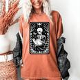 Book Lover The Reader Tarot Card Skeleton Reading Women's Comfort Colors T-Shirt Yam