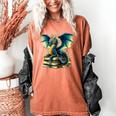 Book Lover Reading Fantasy Dragon Women's Comfort Colors T-Shirt Yam