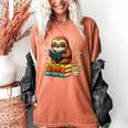 Book Lover Sloth Reading Bookish Library Read Books Be Kind Women's Comfort Colors T-Shirt Yam Book Lover Sloth Reading Bookish Library Read Books Be Kind Women's Comfort Colors T-Shirt Yam