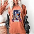Book Lover Tarot Card The Reader Mystic Skeleton Women's Comfort Colors T-Shirt Yam
