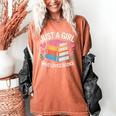 Book Nerd Just A Girl Who Loves Books Literary Enthusiast Women's Comfort Colors T-Shirt Yam Book Nerd Just A Girl Who Loves Books Literary Enthusiast Women's Comfort Colors T-Shirt Yam
