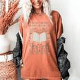 Book Reading Ugly Christmas Women's Comfort Colors T-Shirt Yam
