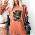 Book Women Graphic Art Colorful Eyes Women's Comfort Colors T-Shirt Yam