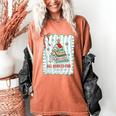 All Booked For Christmas Book Xmas Tree Coquette Bow Lights Women's Comfort Colors T-Shirt Yam All Booked For Christmas Book Xmas Tree Coquette Bow Lights Women's Comfort Colors T-Shirt Yam
